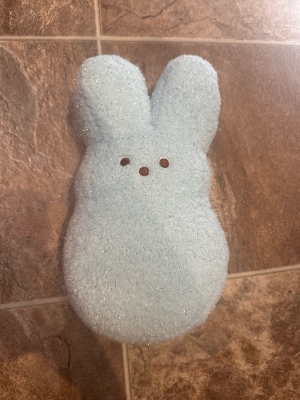 peeps plushie light blue